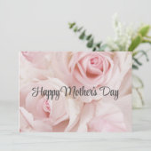 Vintage Rosen Elegant Bouquet Muttertag Karte (Stehend Vorderseite)