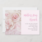 Vintage Rosen Eleganter Muttertag Brunch Einladung (Vorderseite)