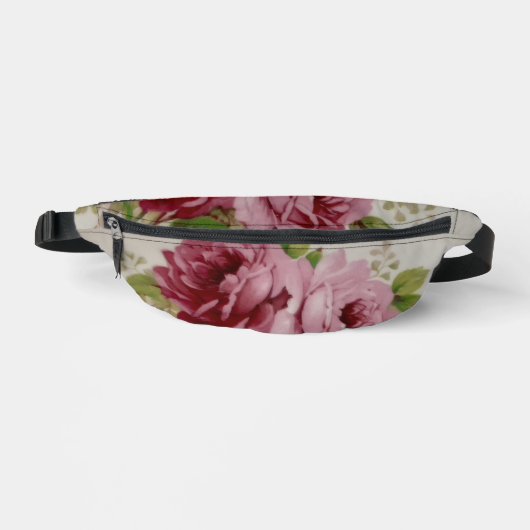 Vintage-Rosen-Eleganz Bauchtasche (Vorderseite)