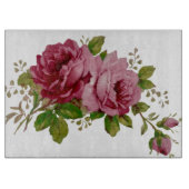 Vintage-Rosen-Eleganz Schneidebrett (Vorderseite)