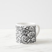 Vintage Rosen Espressotasse (Vorderseite Rechts)