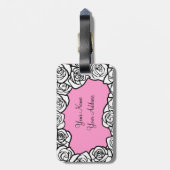 Vintage Rosen Gepäckanhänger (Rückseite vertikal)