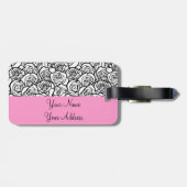 Vintage Rosen Gepäckanhänger (Rückseite horizontal)