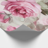 Vintage Rosen Geschenkpapier (Ecke)