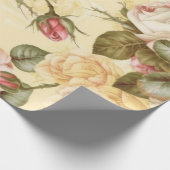 Vintage Rosen Geschenkpapier (Ecke)