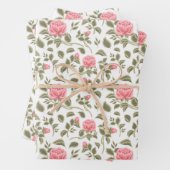 Vintage Rosen Geschenkpapier Set (Beispiel)