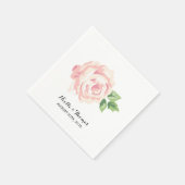 Vintage-Rosen-Hochzeit Serviette (Ecke)