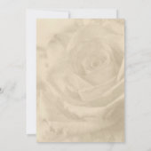 Vintage Rosen-Hochzeits-Einladungen Einladung (Rückseite)