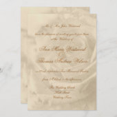 Vintage Rosen-Hochzeits-Einladungen Einladung (Vorne/Hinten)