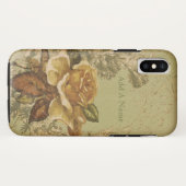 Vintage Rosen-Illustration Case-Mate iPhone Hülle (Rückseite (Horizontal))