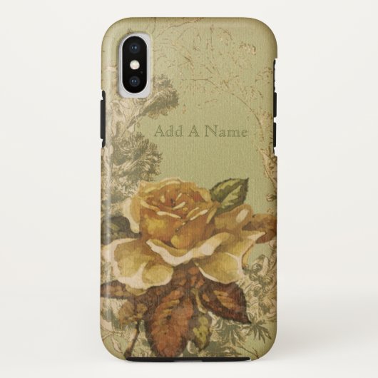 Vintage Rosen-Illustration Case-Mate iPhone Hülle (Rückseite)