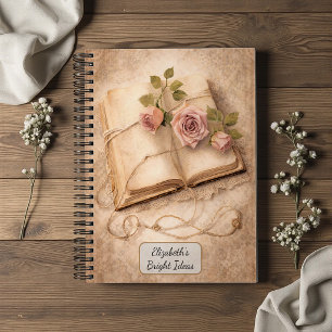 Vintage-Rosen-Journal Notizblock
