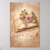 Vintage-Rosen-Journal  Poster (Vorne)