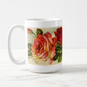 Vintage Rosen-Kaffee-Tasse Kaffeetasse