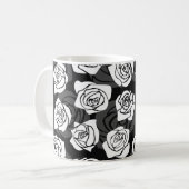 Vintage Rosen Kaffeetasse (Vorderseite Links)