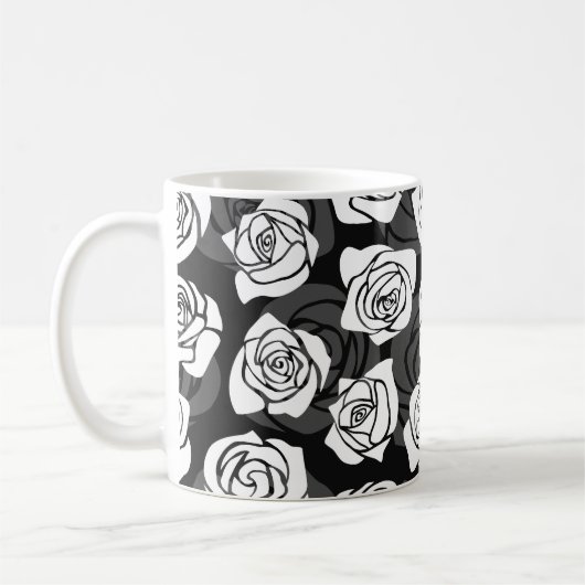 Vintage Rosen Kaffeetasse (Links)