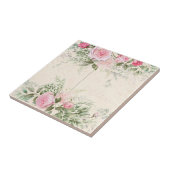 Vintage Rosen Keramik Tile Fliese (Seite)