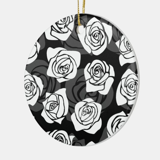 Vintage Rosen Keramikornament (Links)