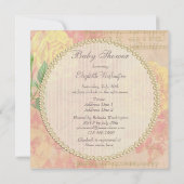 Vintage Rosen-, Kronen-u. Einladung (Rückseite)