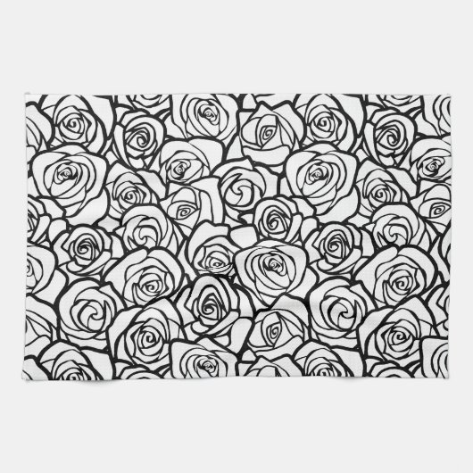 Vintage Rosen Küchentuch (Horizontal)