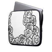 Vintage Rosen Laptopschutzhülle (Vorderseite Links)