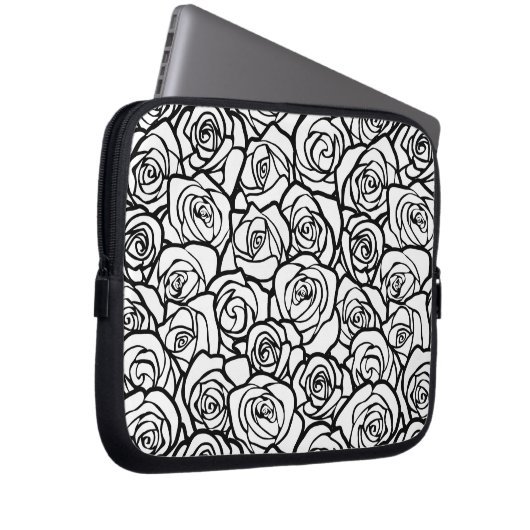 Vintage Rosen Laptopschutzhülle (Vorne Rechts)