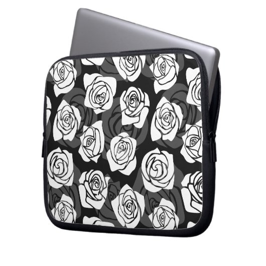 Vintage Rosen Laptopschutzhülle (Vorderseite Links)