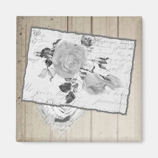 Vintage Rosen   Magnet (Vorne)