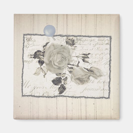 Vintage Rosen Magnet (Vorne)