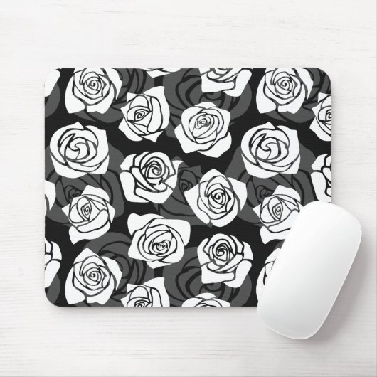 Vintage Rosen Mousepad (Mit Mouse)