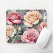 Vintage-Rosen Mousepad (Mit Mouse)