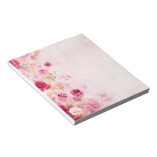 Vintage Rosen Notizblock (angewinkelt)