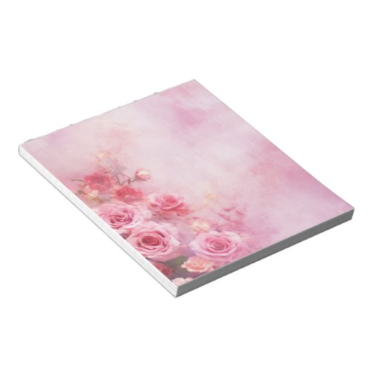 Vintage Rosen Notizblock (angewinkelt)