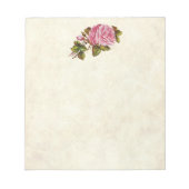 Vintage Rosen Notizblock (Vorderseite)