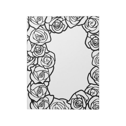 Vintage Rosen Notizblock (Rotiert)