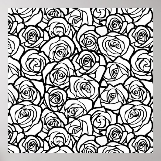Vintage Rosen Poster (Vorne)