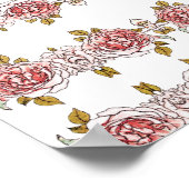 Vintage Rosen Poster (Ecke)
