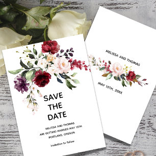 Vintage-Rosen Save The Date Ankündigung