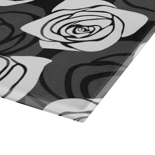 Vintage Rosen Schneidebrett (Ecke)