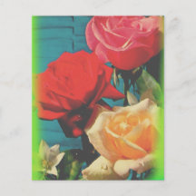 Vintage-Rosen-Schreibwaren