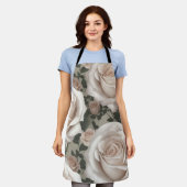 Vintage Rosen Schürze (Getragen)