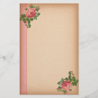 Vintage Rosen stationär Briefpapier