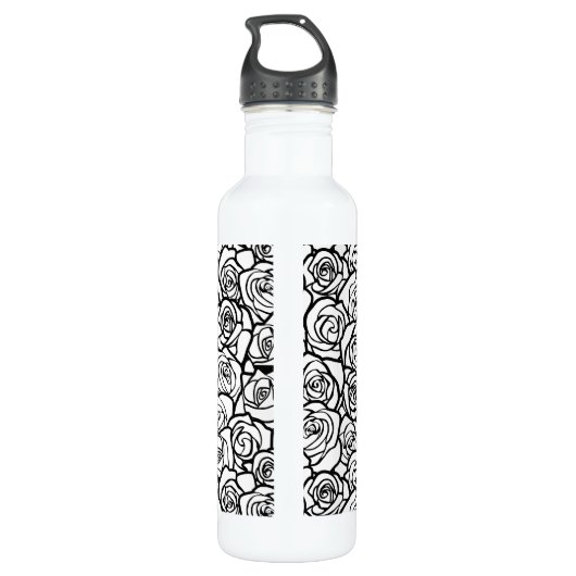 Vintage Rosen Trinkflasche (Rückseite)