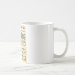 Vintage-Rosen-Trio & Musik Kaffeetasse