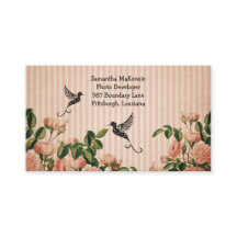 Vintage Rosen u. künstlerischer Kolibri