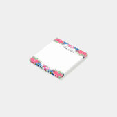 Vintage Rosen und Blumen Personalisiert Post-it Klebezettel (angewinkelt)