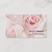 Vintage Rosen und elegante Spitzen Visitenkarte (Vorderseite)