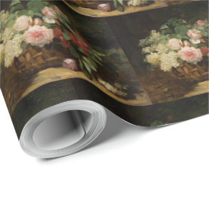 Vintage Rosen und Flieder von Dominique Hubert Roz Geschenkpapier