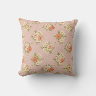 Vintage-Rosen- und Gänseblümchen-Bettwäsche Kissen