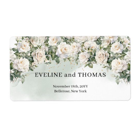 Vintage Rosen und Grünpflanzen Hochzeit (Vorne)